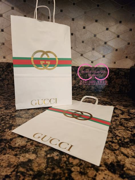 gucci paper shopping bag for sale